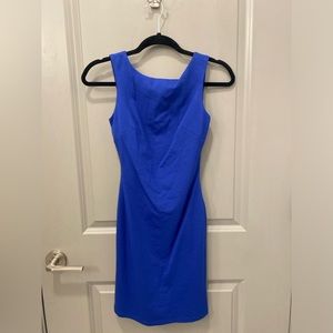 Blush Mark Blue Open Back dress